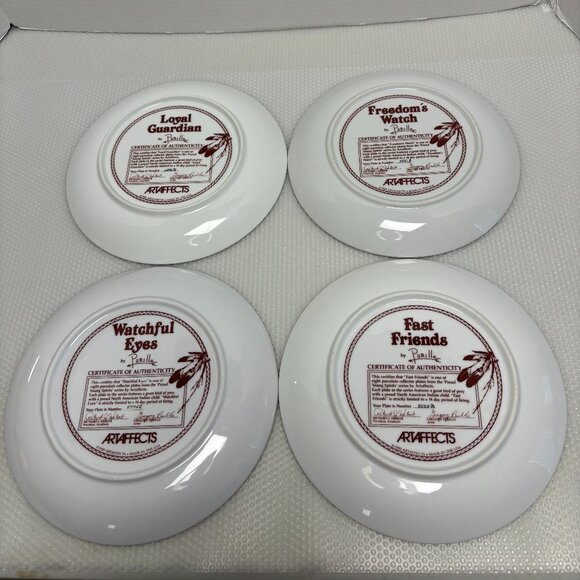 Set of 4 Plates by Perillo - 1552 - Picture 2 of 2